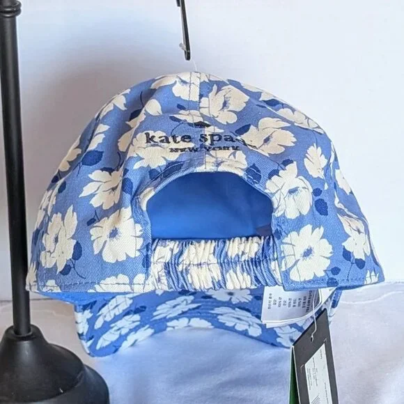 ♠️ Kate Spade New York Floral Cotton Baseball Cap NWT - Picture 7 of 7